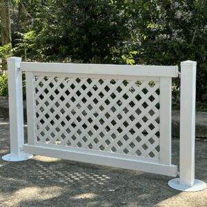 Temporary Fence Lattice Style