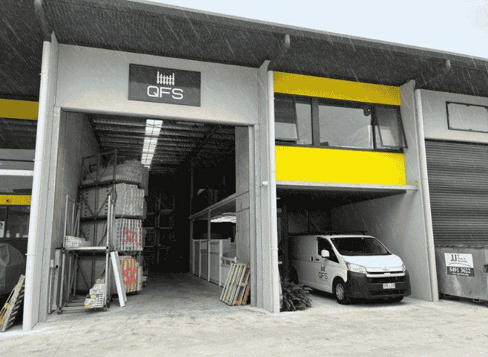 Depot pickup for PVC fencing orders at Queensland Fencing Specialists warehouse