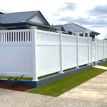 Mary closed-top privacy fence on a corner boundary at a modern Queensland home